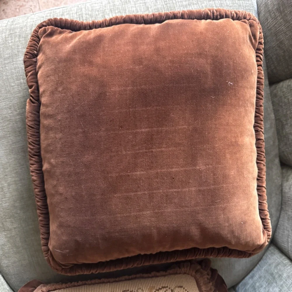 Vintage Needlepoint Throw Pillows 12